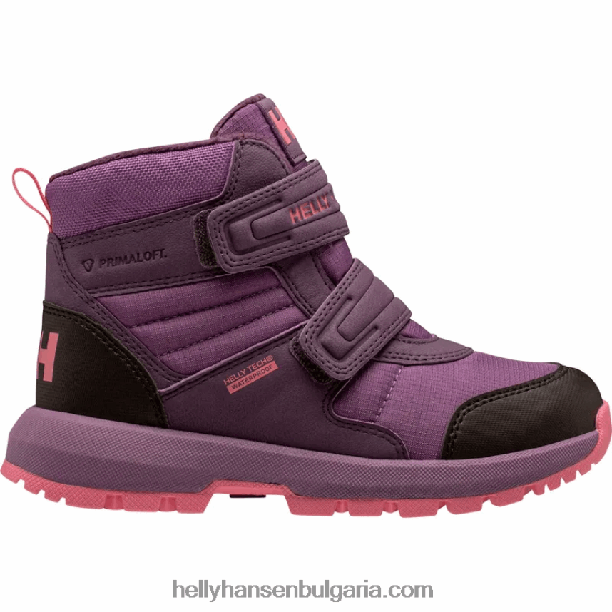 деца детски и юношески ботуши с тетива ht 80V22D2522 лилаво поти/розова пепел Helly-Hansen