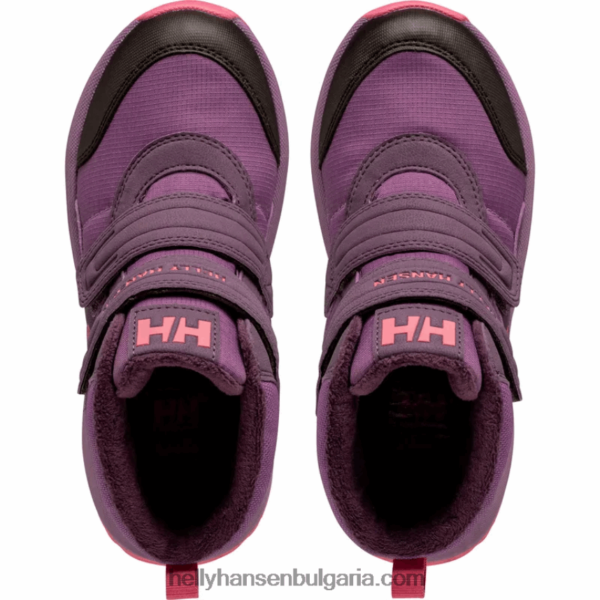 деца детски и юношески ботуши с тетива ht 80V22D2522 лилаво поти/розова пепел Helly-Hansen