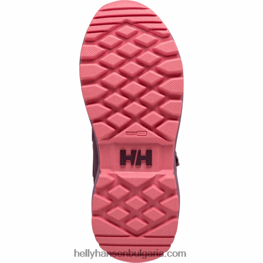 деца детски и юношески ботуши с тетива ht 80V22D2522 лилаво поти/розова пепел Helly-Hansen