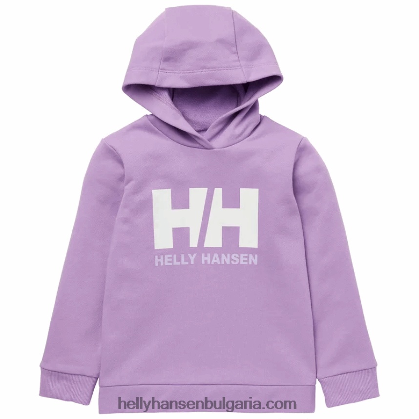 деца детска качулка с лого hh 80V22D2367 прасковено ехо/дълбок фиорд Helly-Hansen