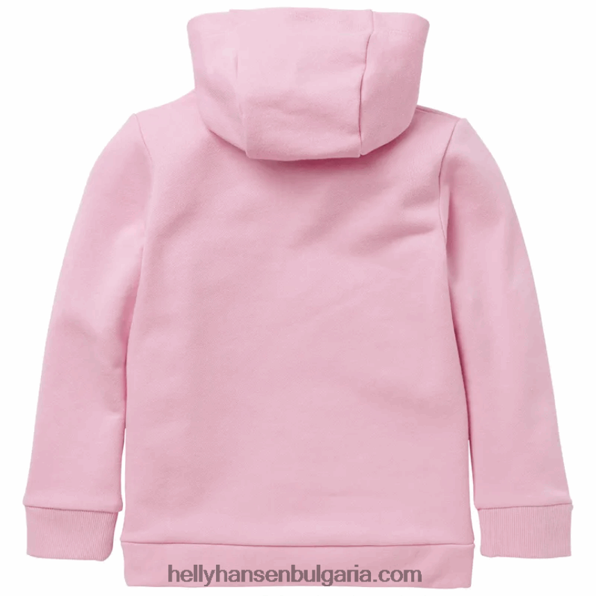 деца детска качулка с лого hh 80V22D2369 хедър/остро зелено Helly-Hansen