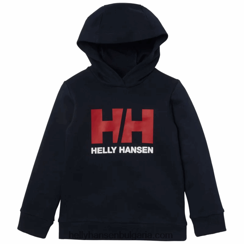 деца детска качулка с лого hh 80V22D2371 розово сорбе Helly-Hansen