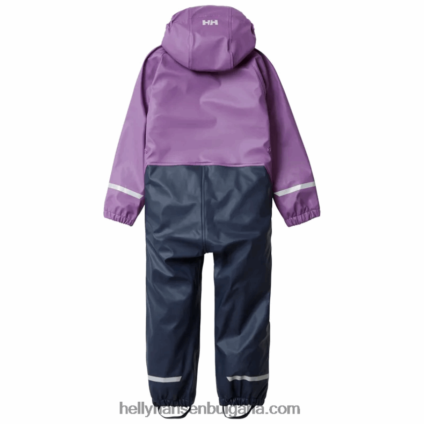 деца детски дъждобран bergen с поларена подплата 80V22D2312 военноморски флот Helly-Hansen