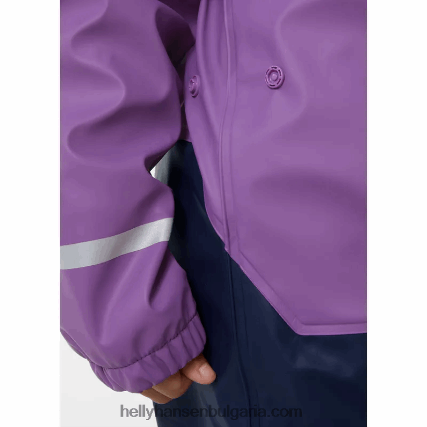 деца детски дъждобран bergen с поларена подплата 80V22D2312 военноморски флот Helly-Hansen