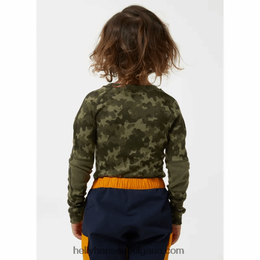 деца Детски hh graphic lifa merino базов слой 80V22D2360 детелина Helly-Hansen
