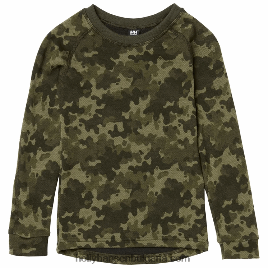 деца Детски hh graphic lifa merino базов слой 80V22D2360 детелина Helly-Hansen