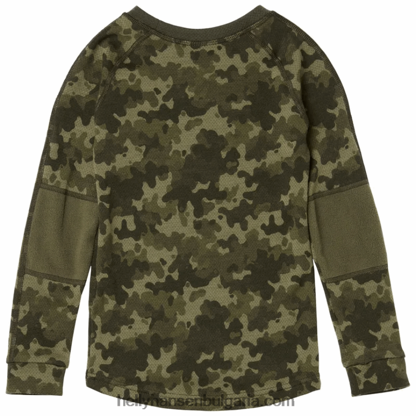 деца Детски hh graphic lifa merino базов слой 80V22D2360 детелина Helly-Hansen