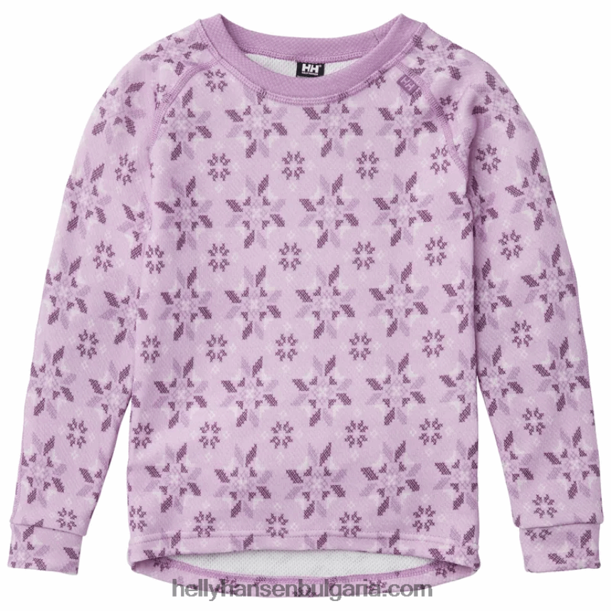 деца Детски hh graphic lifa merino базов слой 80V22D2361 детелина Helly-Hansen