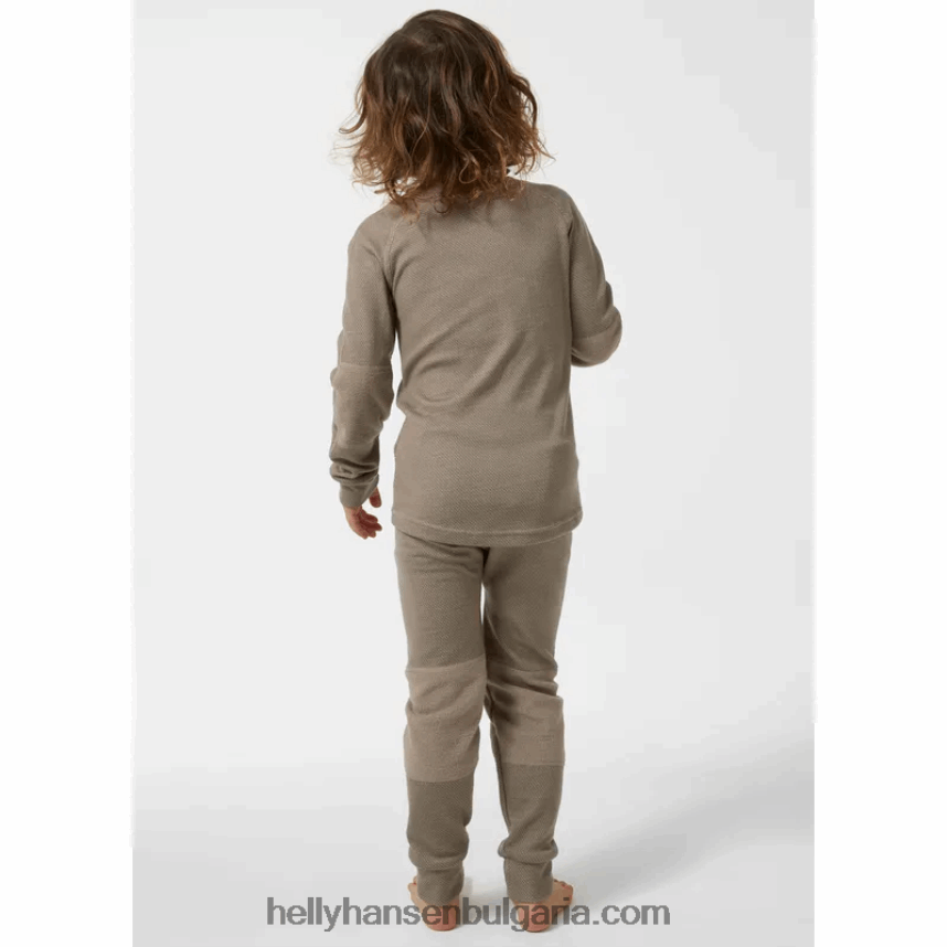 деца детски hh lifa мериносов базов слой 80V22D2357 сив меланг Helly-Hansen