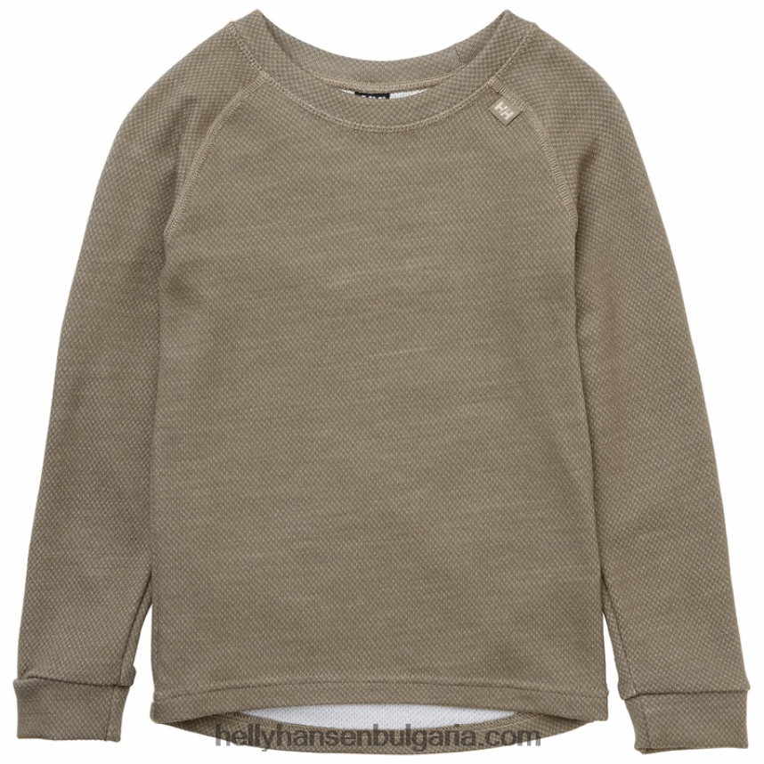 деца детски hh lifa мериносов базов слой 80V22D2357 сив меланг Helly-Hansen