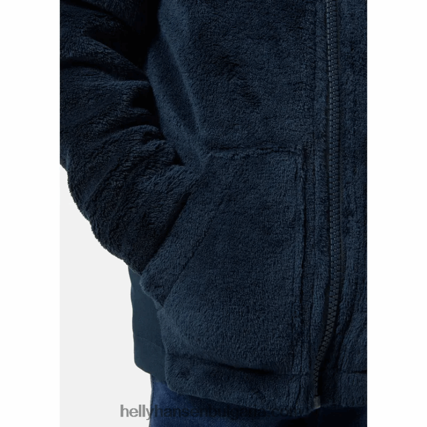 деца детско съкровище от поларено яке със среден слой 80V22D2350 натрошена гра Helly-Hansen