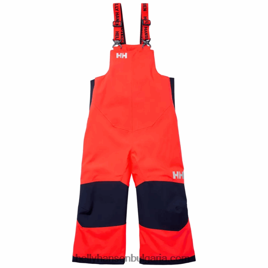 деца изолиран детски нагръдник за ски ездач 2 80V22D2305 неоново оранжево Helly-Hansen