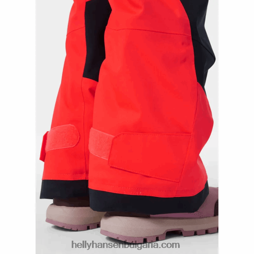 деца изолиран детски нагръдник за ски ездач 2 80V22D2305 неоново оранжево Helly-Hansen