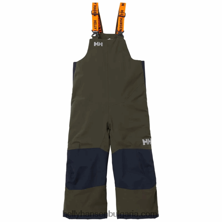 деца изолиран детски нагръдник за ски ездач 2 80V22D2306 неонов корал Helly-Hansen