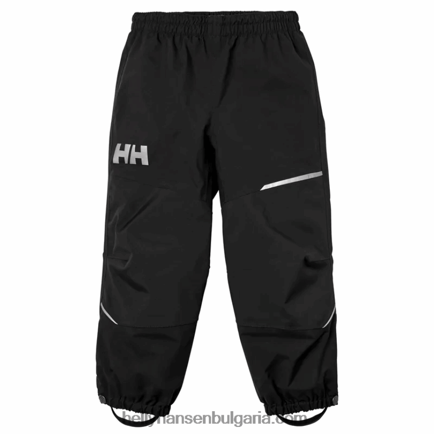 деца детски външни панталони sogn 80V22D2331 абанос Helly-Hansen