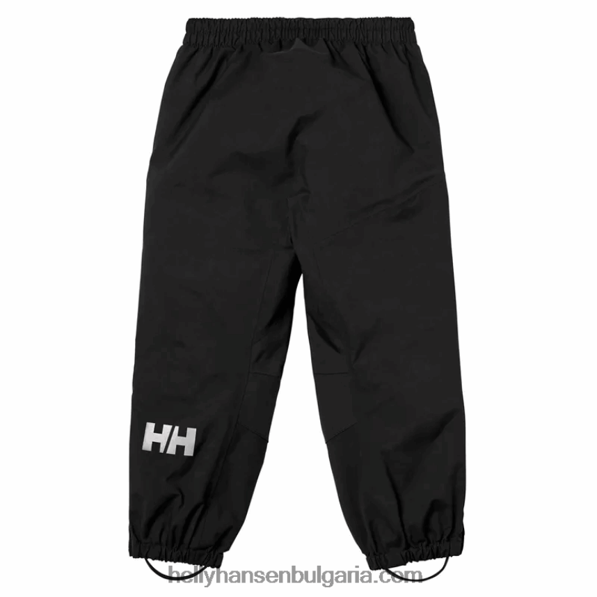 деца детски външни панталони sogn 80V22D2331 абанос Helly-Hansen
