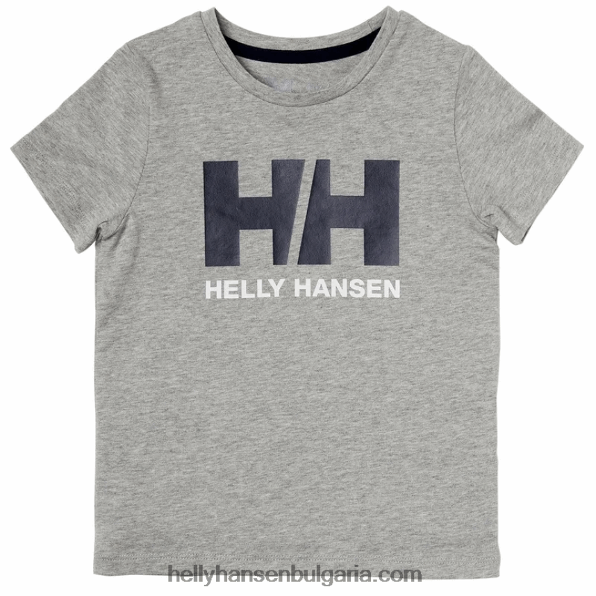 деца детска тениска с лого hh 80V22D2374 розово сорбе Helly-Hansen