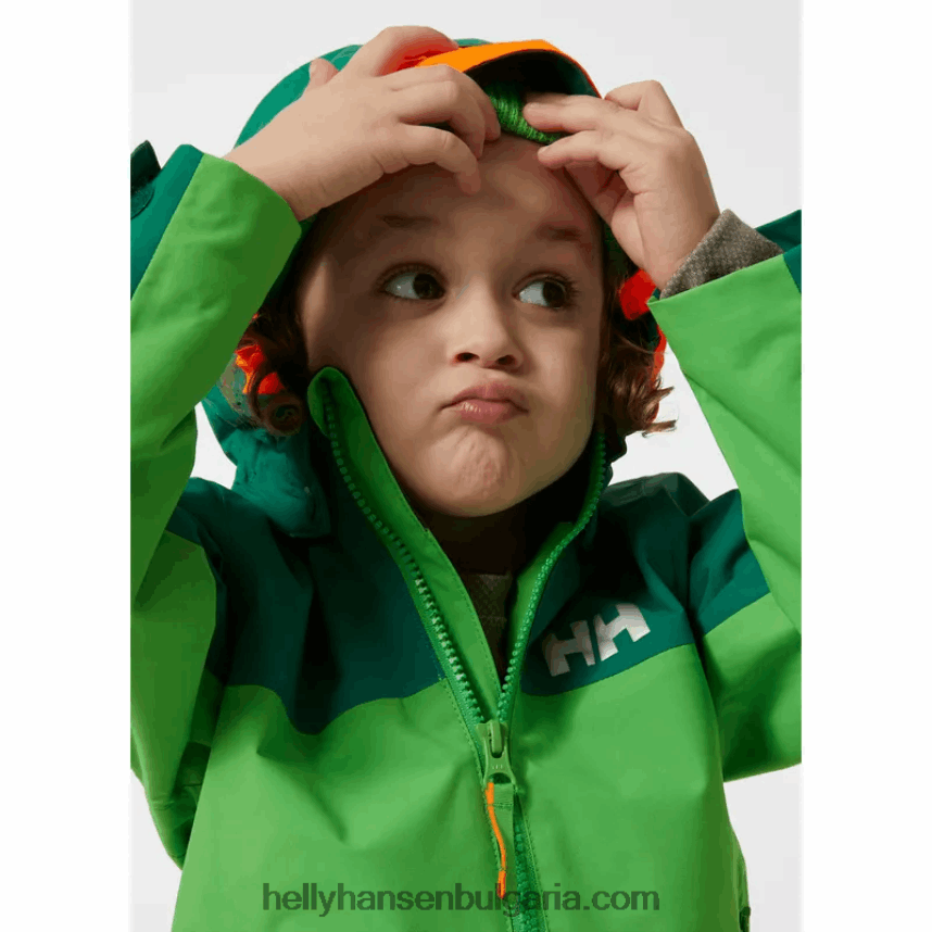 деца яке за навес за деца 2.0 80V22D2271 синя мъгла Helly-Hansen