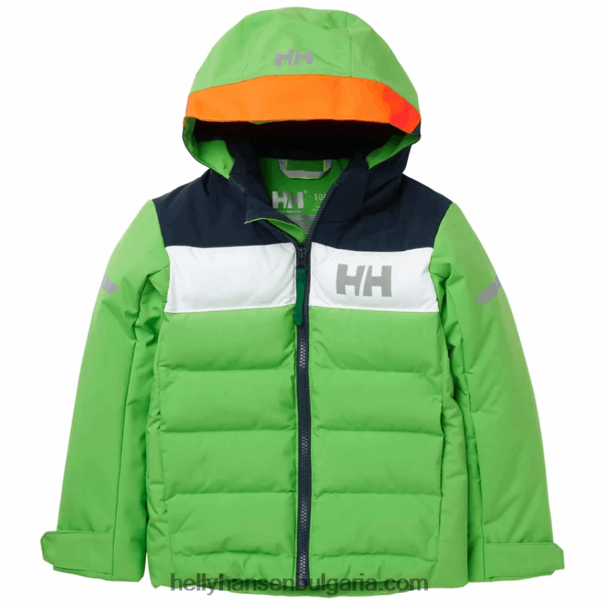 деца детско вертикално изолирано ски яке 80V22D2289 абанос Helly-Hansen