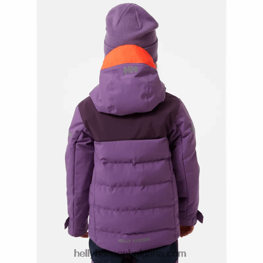 деца детско вертикално изолирано ски яке 80V22D2290 детелина Helly-Hansen