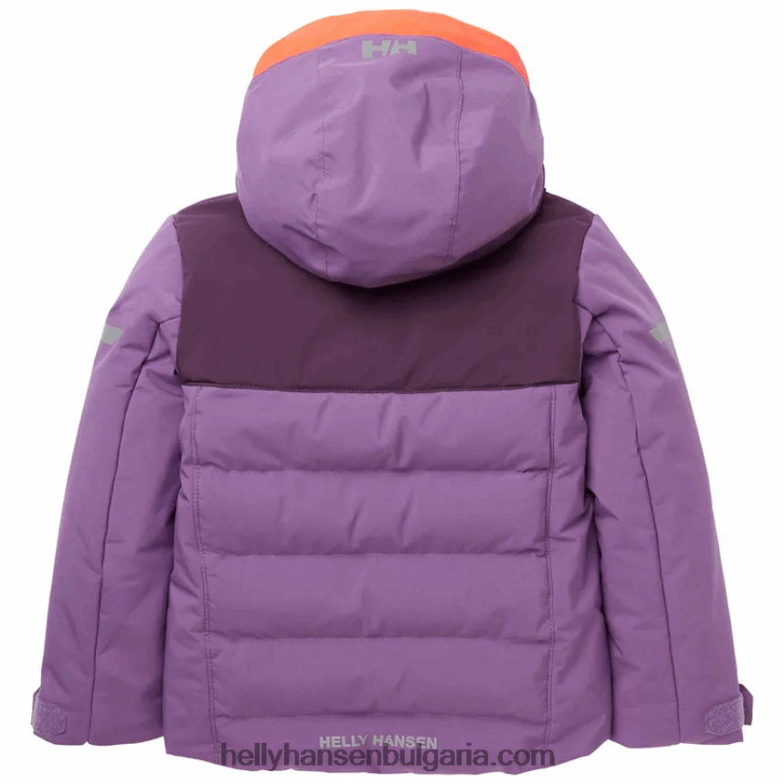 деца детско вертикално изолирано ски яке 80V22D2290 детелина Helly-Hansen
