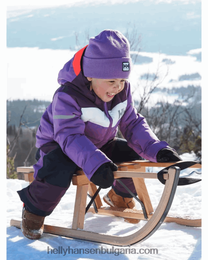 деца детско вертикално изолирано ски яке 80V22D2290 детелина Helly-Hansen