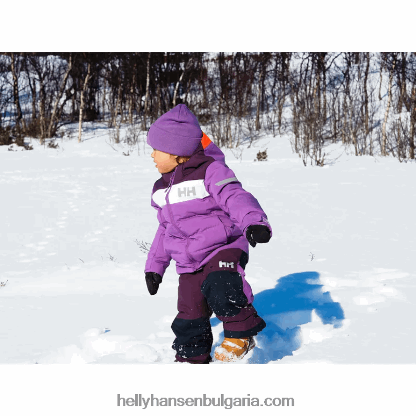деца детско вертикално изолирано ски яке 80V22D2290 детелина Helly-Hansen