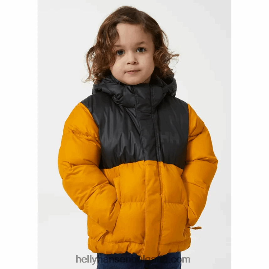 деца детско вижън бухнало яке 80V22D2294 натрошена гра Helly-Hansen
