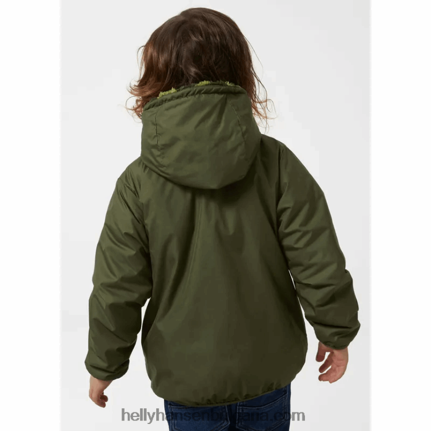 деца детско двустранно яке Champ 80V22D2282 детелина Helly-Hansen