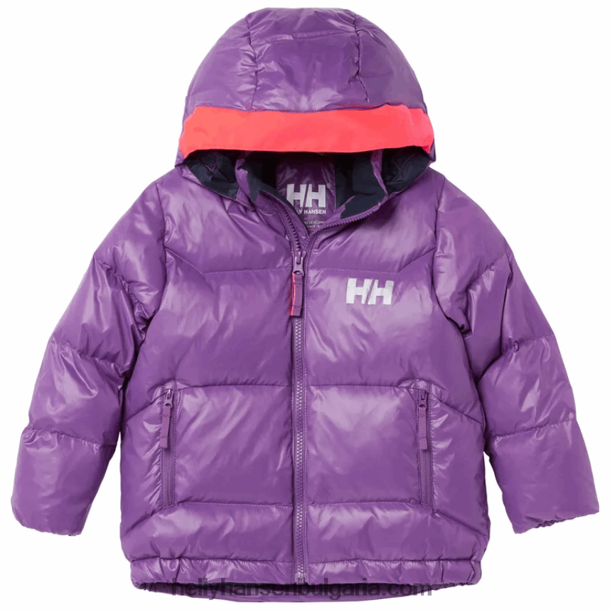деца детско зимно яке с пух isfjord 80V22D2299 военноморски флот Helly-Hansen