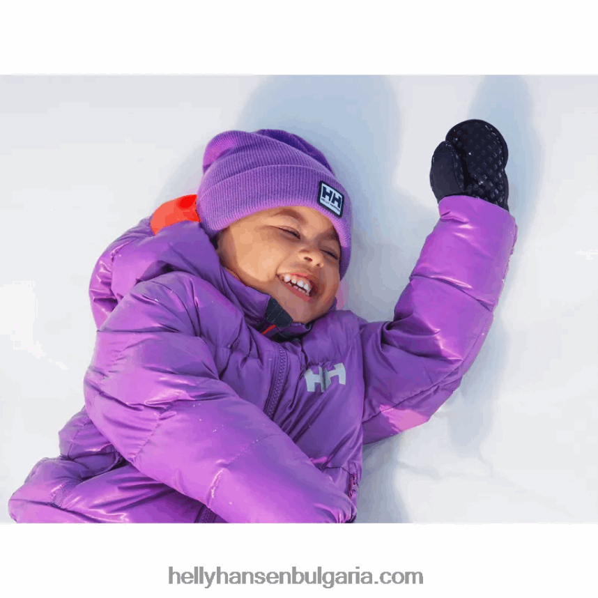 деца детско зимно яке с пух isfjord 80V22D2299 военноморски флот Helly-Hansen