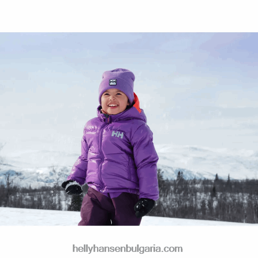 деца детско зимно яке с пух isfjord 80V22D2299 военноморски флот Helly-Hansen