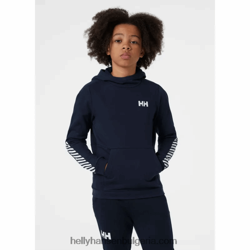 деца активна качулка за юноши 80V22D2519 розово сорбе/бяло/сив меланг Helly-Hansen