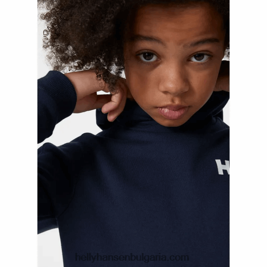 деца активна качулка за юноши 80V22D2519 розово сорбе/бяло/сив меланг Helly-Hansen