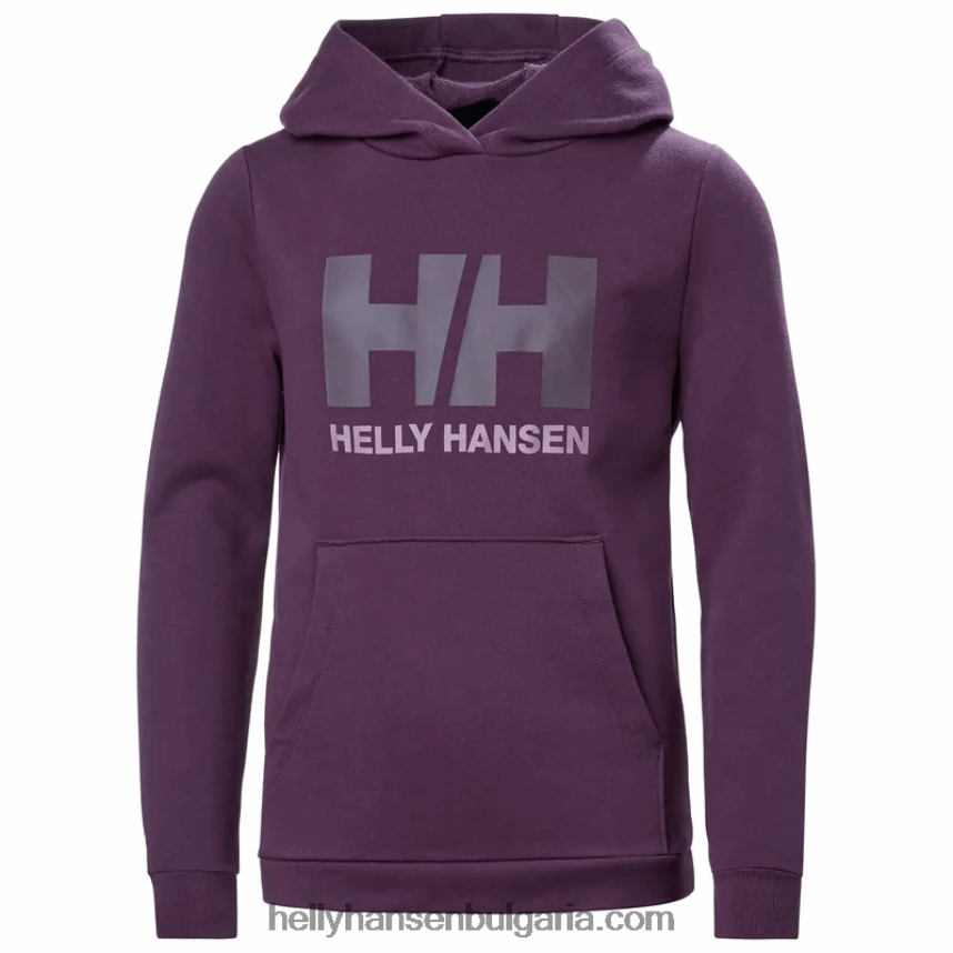 деца юношеска качулка с лого hh 2.0 80V22D2495 черен Helly-Hansen