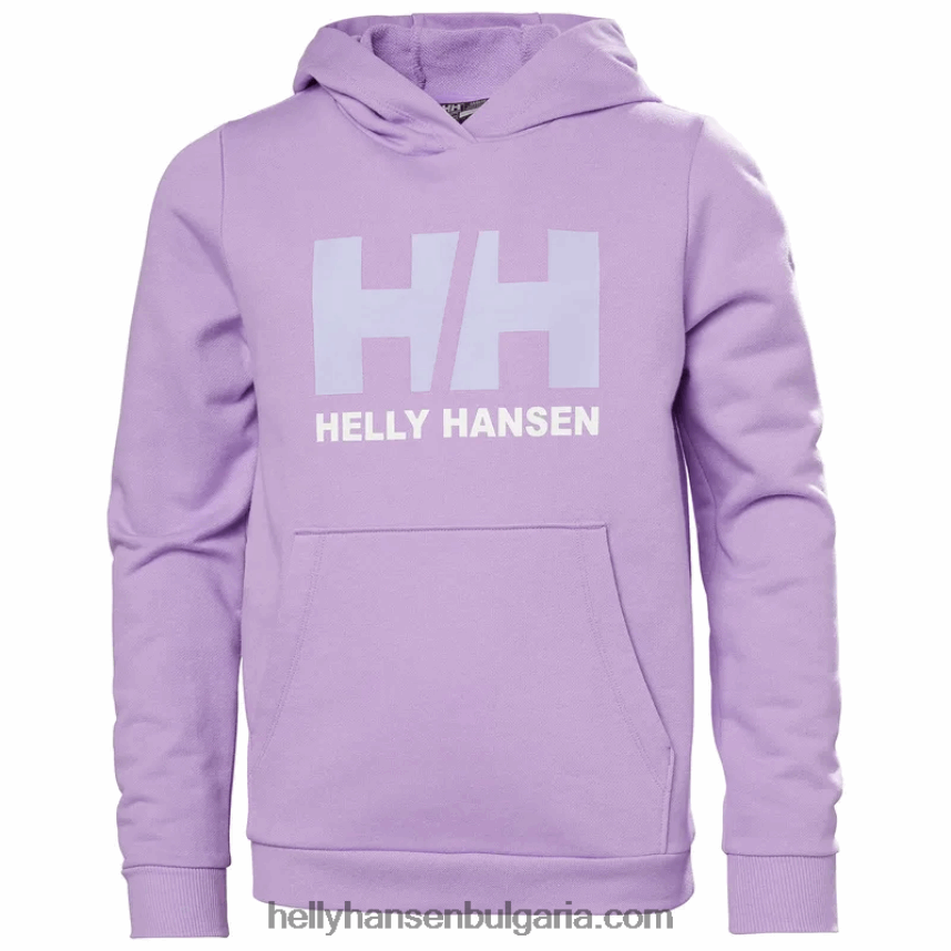 деца юношеска качулка с лого hh 2.0 80V22D2496 аметист Helly-Hansen