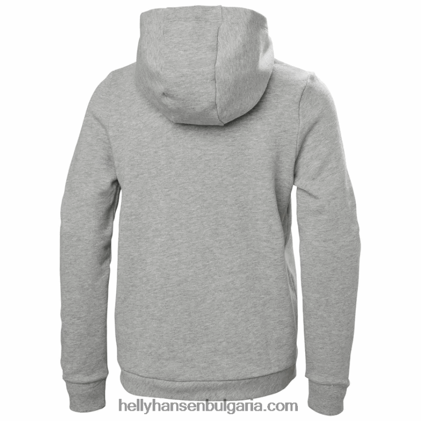 деца юношеска качулка с лого hh 2.0 80V22D2501 азурит/синя мъгла Helly-Hansen