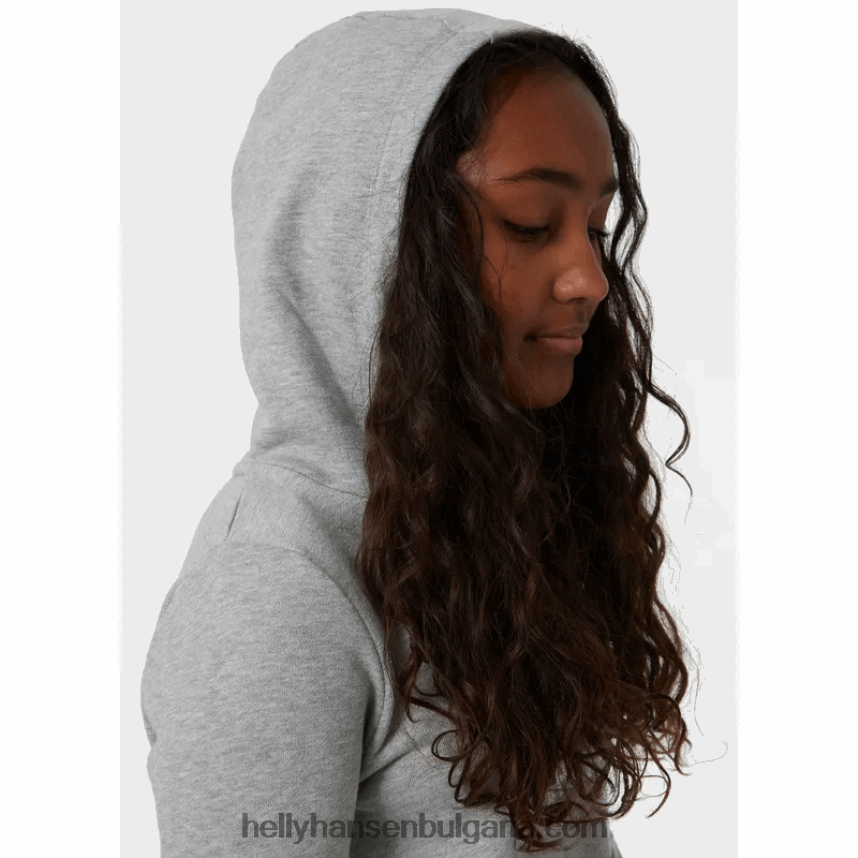 деца юношеска качулка с лого hh 2.0 80V22D2501 азурит/синя мъгла Helly-Hansen