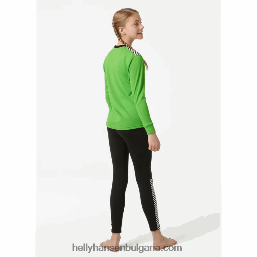 деца Комплект активен базов слой за юноши hh lifa 80V22D2487 сив меланг/черно/морско синьо Helly-Hansen