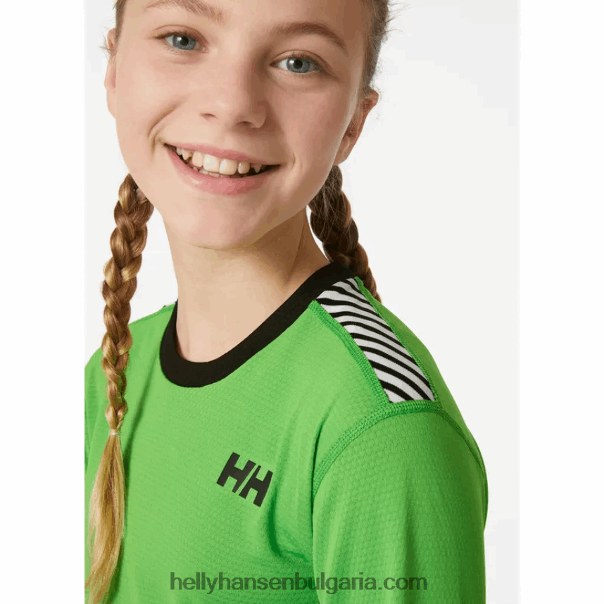 деца Комплект активен базов слой за юноши hh lifa 80V22D2487 сив меланг/черно/морско синьо Helly-Hansen