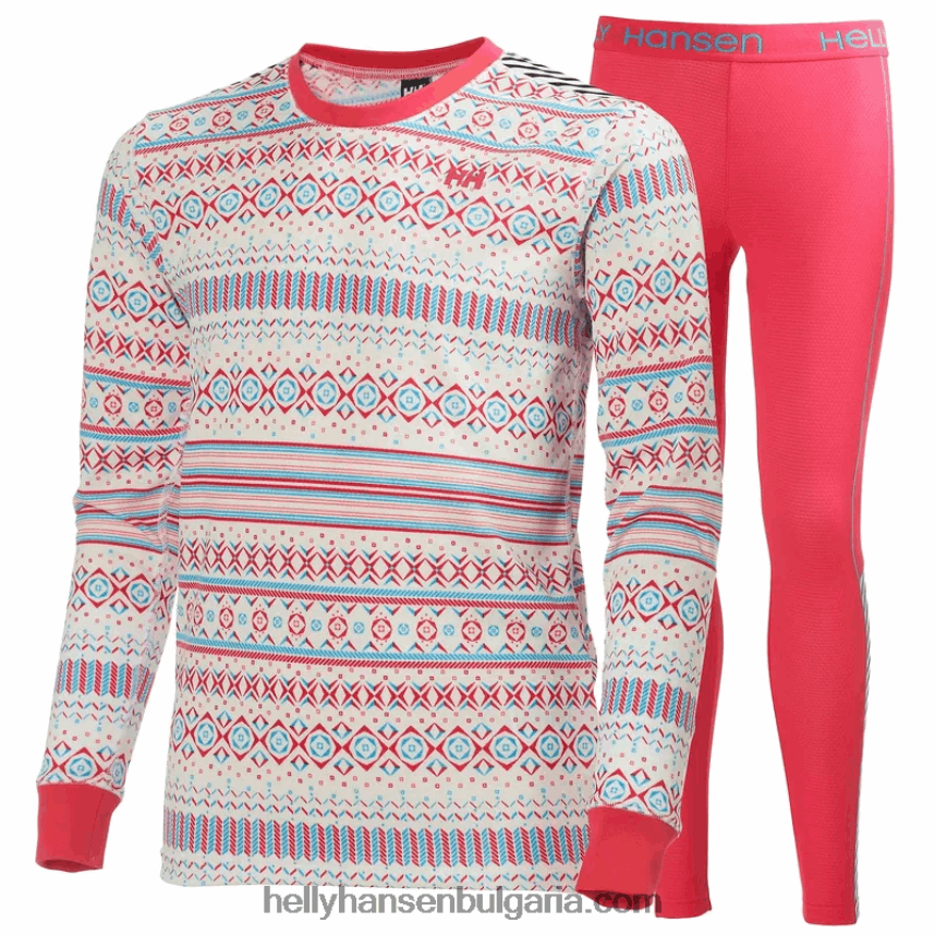 деца Комплект активен базов слой за юноши hh lifa 80V22D2488 детелина Helly-Hansen