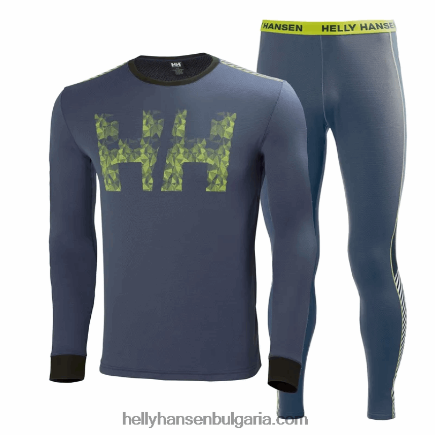 деца Комплект активен базов слой за юноши hh lifa 80V22D2488 детелина Helly-Hansen