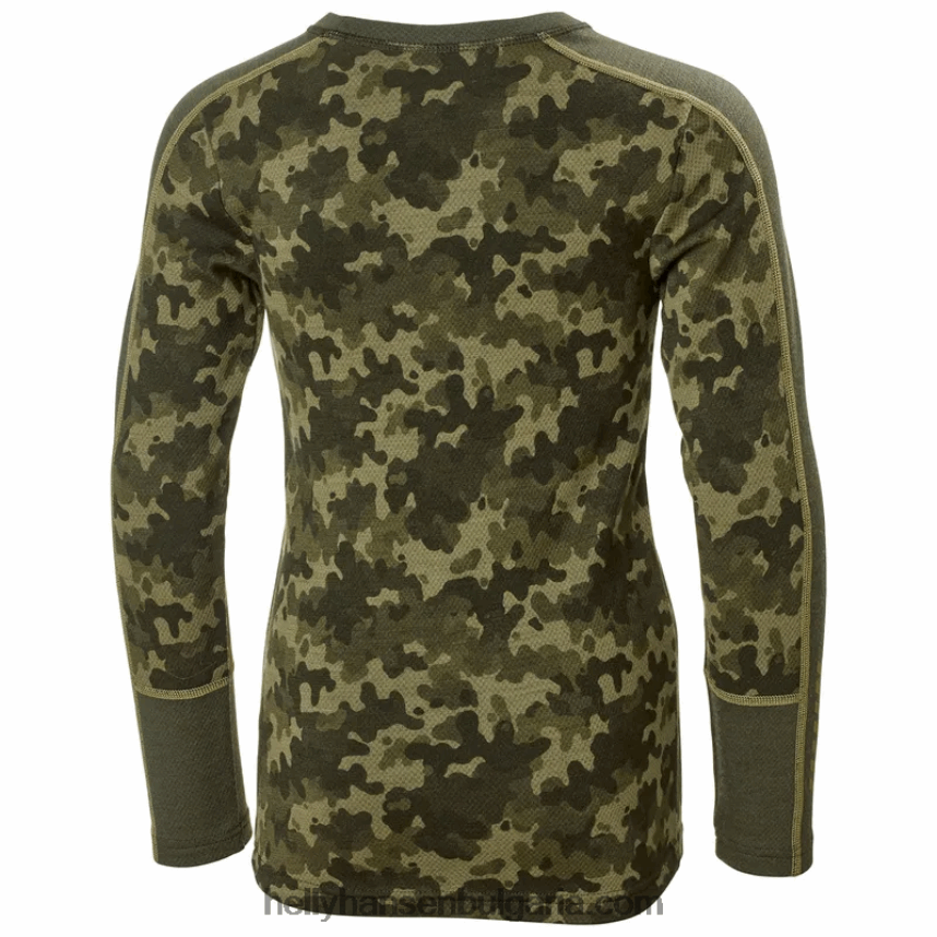 деца комплект базови слоеве от мериносова основа за юноши lifa 80V22D2491 детелина Helly-Hansen