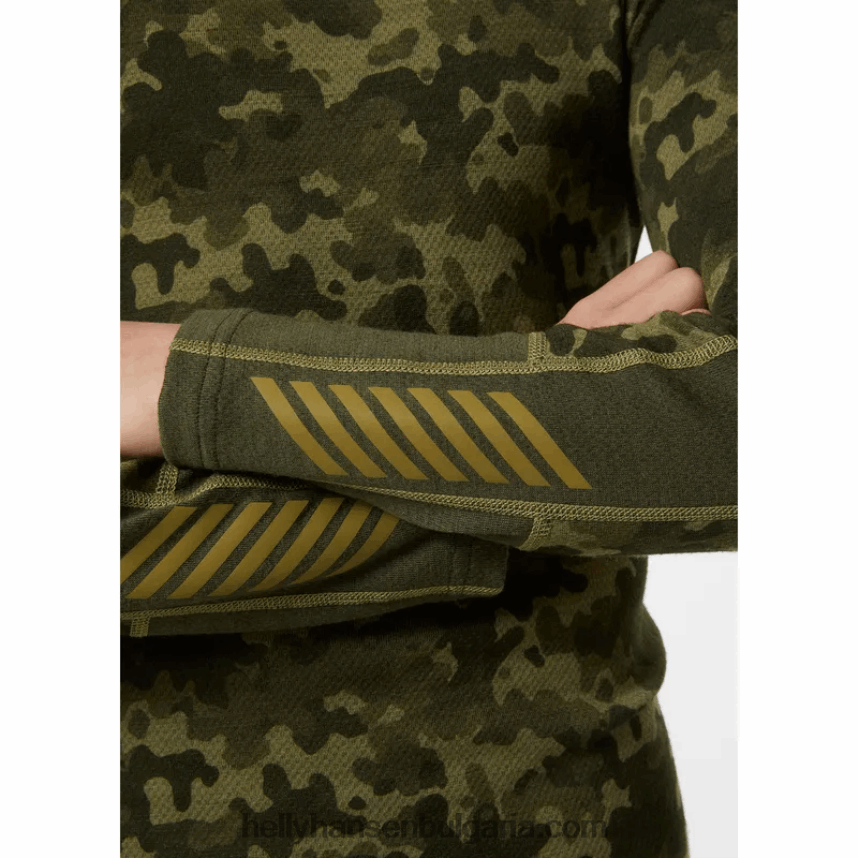 деца комплект базови слоеве от мериносова основа за юноши lifa 80V22D2491 детелина Helly-Hansen