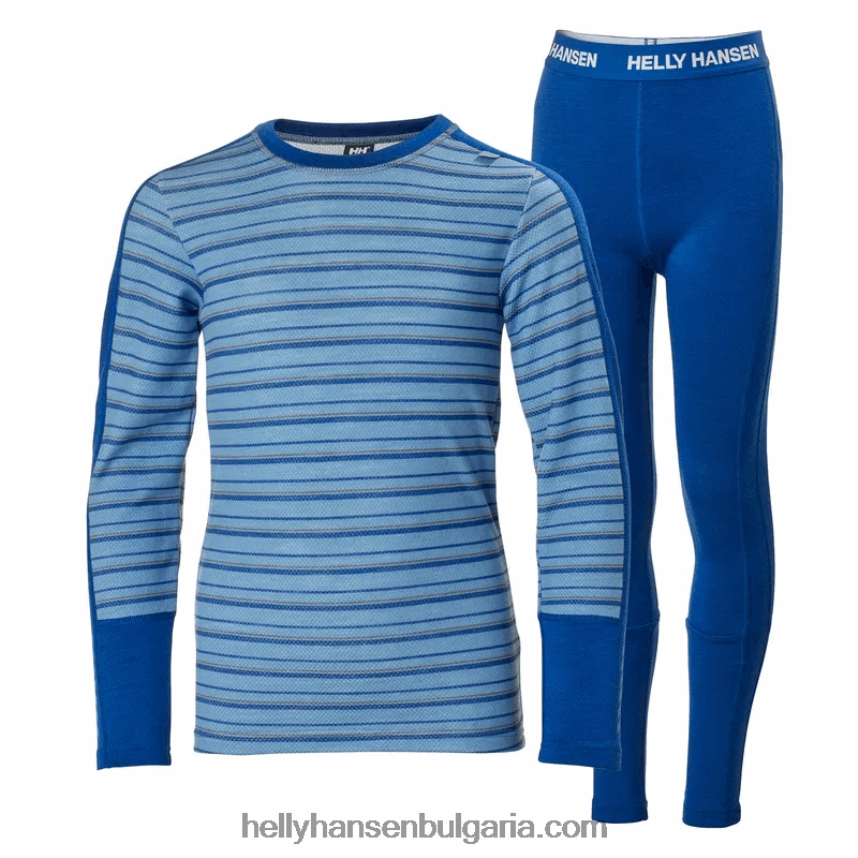 деца комплект базови слоеве от мериносова основа за юноши lifa 80V22D2493 полезност gre/baby troope Helly-Hansen