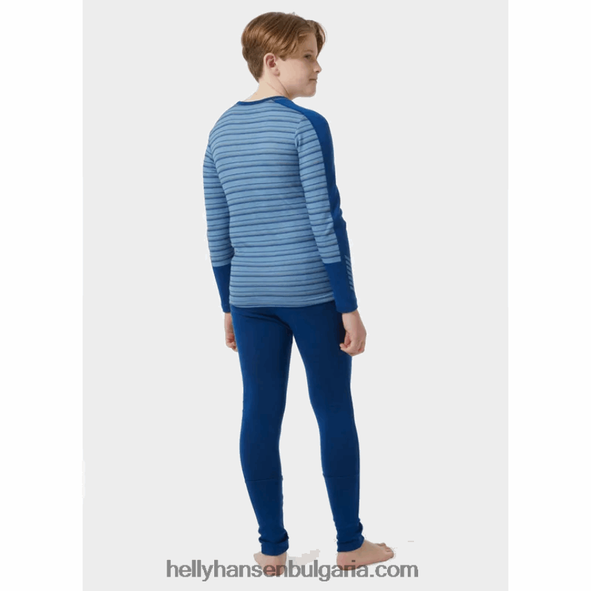 деца комплект базови слоеве от мериносова основа за юноши lifa 80V22D2493 полезност gre/baby troope Helly-Hansen