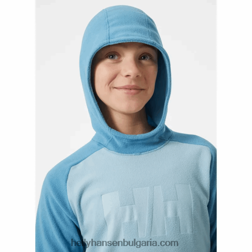 деца суичър с полар за юноши 80V22D2474 натрошена гра Helly-Hansen