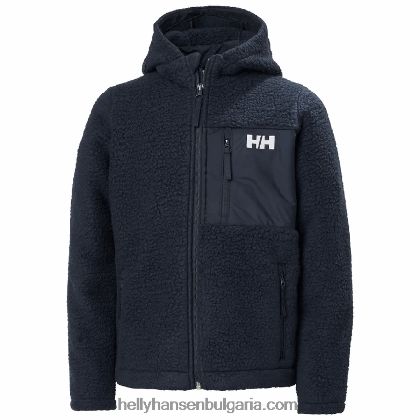 деца юношеско шампионско яке 80V22D2478 сметана/морошка Helly-Hansen