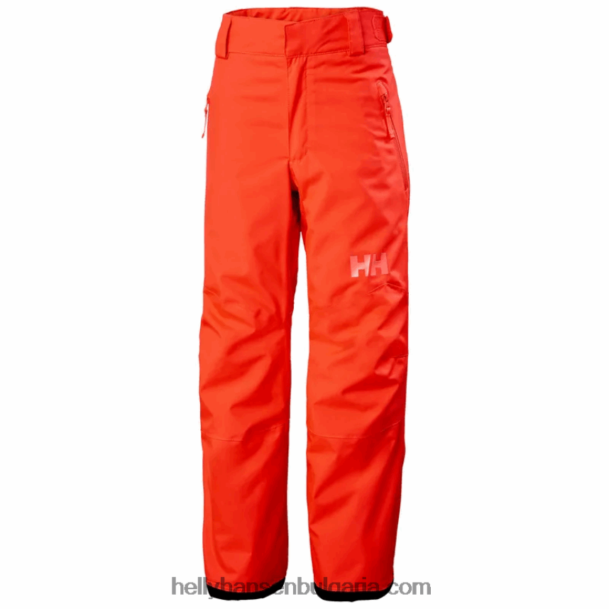 деца легендарните ски панталони за юноши 80V22D2446 неоново оранжево Helly-Hansen