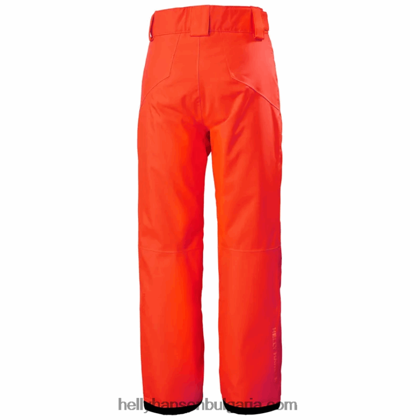 деца легендарните ски панталони за юноши 80V22D2446 неоново оранжево Helly-Hansen